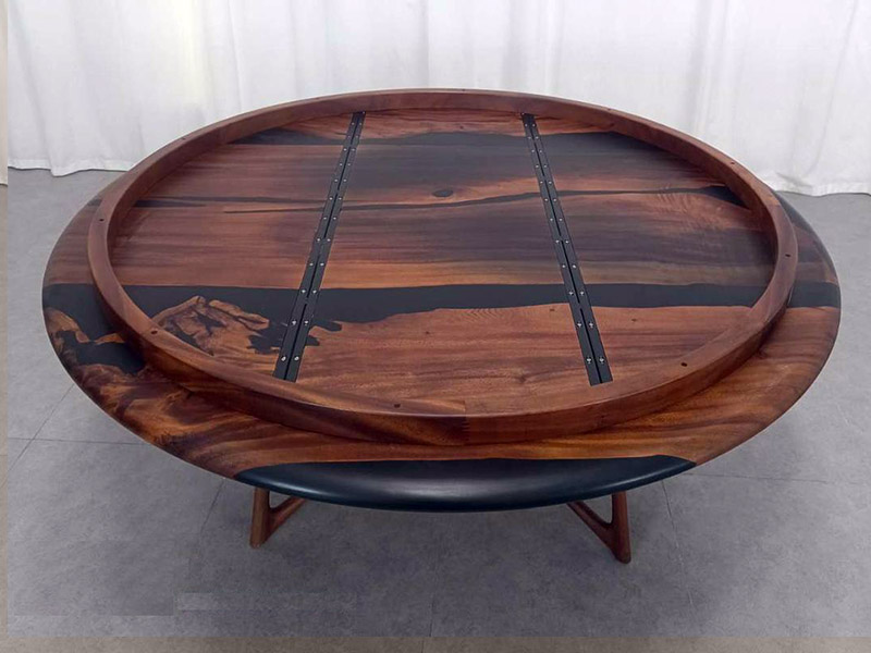 round wood table