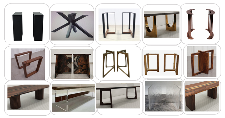 Elige el diseño de la base de tu mesa.